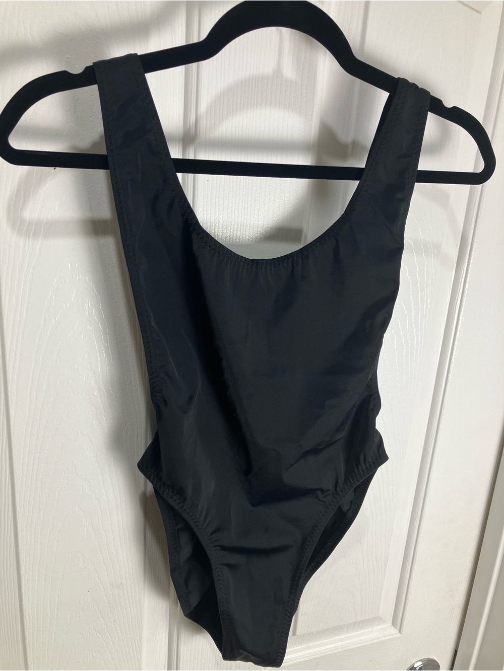 NORMA KAMALI Marissa One Piece Swimsuit or Bodysuit, Medium, Black